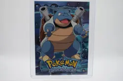 1999 Blastoise Topps Pokemon Movie Edition Black Logo E9 of 12 Non Holo - Image 1
