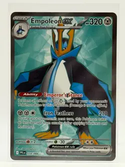 2025 Pokemon NM Empoleon ex UR 114/094 Me02: Phantasmal Flames Near Mint - Image 1