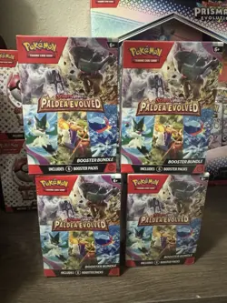 Pokemon TCG Paldea Evolved Booster Bundle 6 Packs SEALED - Image 1