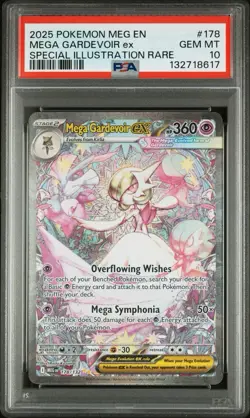 2025 POKEMON MEG EN-MEGA EVOLUTION #178 MEGA GARDEVOIR EX PSA 10 - Image 1