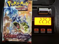 Pokemon Scarlet and Violet Base Set Booster Pack Sealed 22.52g 3.70mm - Image 1