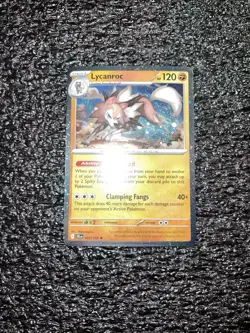 Pokemon Lycanroc 085/159 Journey Together Mega Evolution Promo Cosmos Holo NM - Image 1