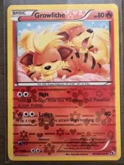 Growlithe RC4/RC25 Legendary Treasures: Radiant Collection Holo 2013 Pokemon - Image 1