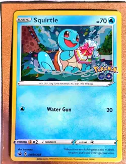 Squirtle Pokemon GO | SWSH233 Cosmos Holo | Sword & Shield Black Star Promo | NM - Image 1
