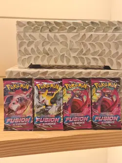Pokemon TCG Sword & Shield Fusion Strike 4 Booster Packs Pokemon Center - Image 4