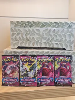 Pokemon TCG Sword & Shield Fusion Strike 4 Booster Packs Pokemon Center - Image 5