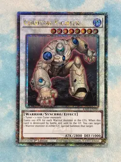 YUGIOH COLOSSAL FIGHTER QUARTER CENTURY SECRET RARE NM RA03-EN200 - Image 1
