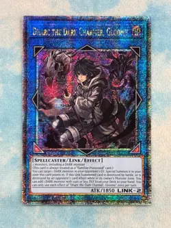 YUGIOH DHARC THE DARK CHARMER, GLOOMY QUARTER CENTURY SECRET RARE NM RA03-EN048 - Image 1