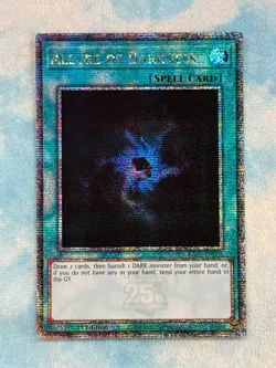 YUGIOH ALLURE OF DARKNESS QUARTER CENTURY SECRET RARE NM RA03-EN055 - Image 1