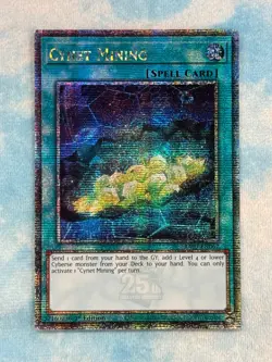YUGIOH CYNET MINING QUARTER CENTURY SECRET RARE NM RA03-EN067 - Image 1