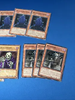 YUGIOH 3X KING OF THE SKULL SERVANTS TLM-EN032 COMMON 1st Ed + Wightmare - Image 2