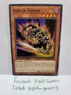 Yu-Gi-Oh Goblin Zombie SBAD 1st Edition Common Light Played - Image 1
