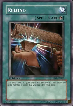 Reload SD2-EN023 1st Common Moderate Play Yu-Gi-Oh DNA GAMES - Image 1