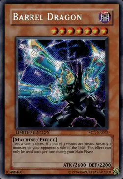 Barrel Dragon - Secret Rare Limited Edition MC1-EN002 - LP - YuGiOh - Image 1