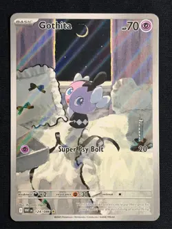 Gothita 124/086 SV8 Twilight Masquerade Illustration Rare Holo Pokemon Card NM - Image 1