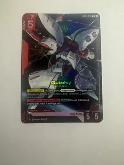 Gundam TCG Card Game Dual Impact GD02-036 LR Qubeley AMX-004 Mobile Suit NM Rare - Image 1