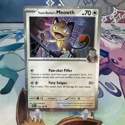 Team Rocket's Meowth (Cosmos Holo) 149/182 Miscellaneous Cards & Products Holo - Image 1