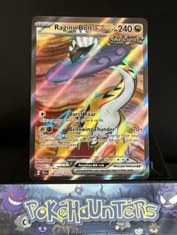 Pokemon Card Raging Bolt EX 196/162 Temporal Forces Holo Rare Full Art NM - Image 1