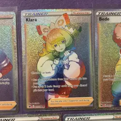 Lot Of 5 Secret Rainbow Trainer Pokemon Cards Mint - Kabu Klara Bede Piers Breed - Image 3