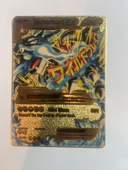 M Charizard EX Gold Pokemon Card Collectible/Gift/Display - Image 1