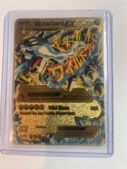 M Charizard EX Gold Pokemon Card Collectible/Gift/Display - Image 3