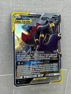 Pokemon TCG Umbreon & Darkrai GX Holo Card 125/236 Sm-Unified Minds Tag Team - Image 4