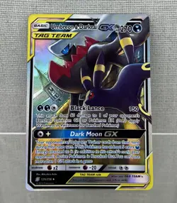 Pokemon TCG Umbreon & Darkrai GX Holo Card 125/236 Sm-Unified Minds Tag Team - Image 5