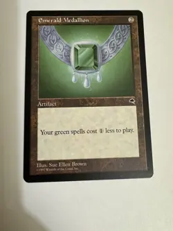 Magic The Gathering Emerald Medallion (1997) - Image 1