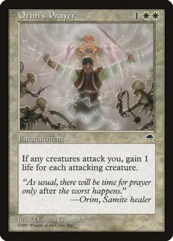 Orim's Prayer Tempest Uncommon LP Magic: The Gathering 32 Normal - Image 1