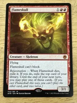 Flameskull (143) Adventures in the Forgotten Realms AFR MTG Magic - Image 1