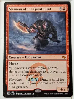 Shaman of the Great Hunt - Fate Reforged - Magic the Gathering MTG Nice! - Image 1