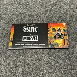MTG Secret Lair Marvel Spider-Man Venom Unleashed (Colors) Foil, Worn Packaging - Image 1