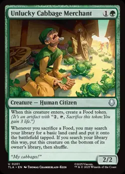 Unlucky Cabbage Merchant - TLA - MTG - EN - NM - 0201 - Image 1
