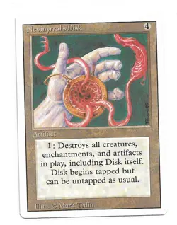 Magic the Gathering ~ MTG ~ 1x Nevinyrral's Disk ~ M/NM ~ REVISED - Image 1