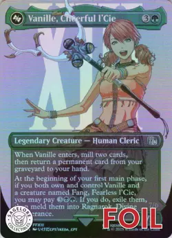 MTG Vanille, Cheerful l'Cie (Borderless) (392) | NM Foil | Final Fantasy {FIN} - Image 1