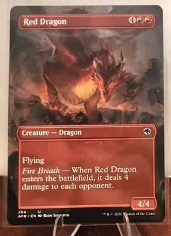 MtG Red Dragon (Borderless) Adventures in the Forgotten Realms Regular - Image 1