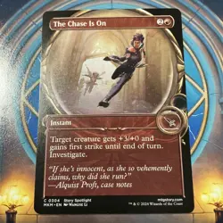 The Chase Is On NM - Extended Art - Murders at Karlov Manor - MTG - Image 1