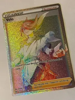 Volo 211/196 SWSH11: Lost Origin Holo Secret Rare Pokemon TCG (NM) - Image 3