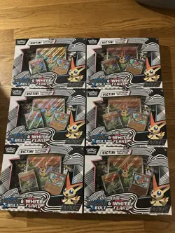 Pokemon TCG: Black Bolt And White Flare Victini Illustration Collection (x6) - Image 1