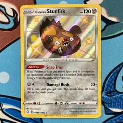 Galarian Stunfisk SV088/SV122 Baby Shiny Holo Pokemon Shiny Fates - ENG - Image 2