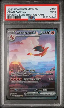 Charizard ex ⭐ 199/165 Sv: Scarlet & Violet 151 Holo Pokemon PSA 9 JUST GRADED - Image 1
