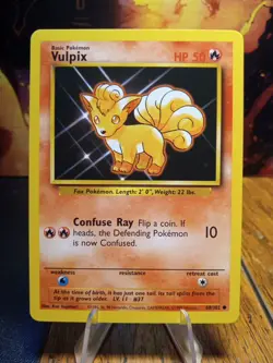 1999 Pokemon Base Set Unlimited Vulpix #68 - Image 1