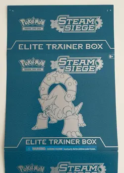 Pokemon XY Steam Siege Volcanion Elite Trainer Box ETB Cover/Poster - Image 5