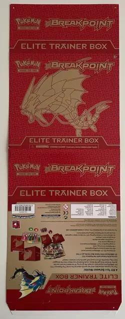 Pokemon XY Breakpoint Gyarados Elite Trainer Box ETB Cover/Poster - Image 1