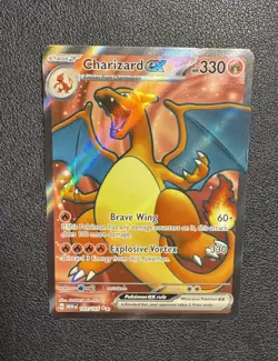 Pokemon TCG Charizard EX Ultra Rare holo 183/165 SV 151 English Near Mint - Image 1