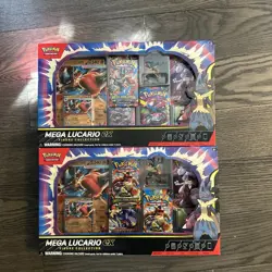 Pokemon TCG Mega Lucario EX Figure Collection Box X2 - Image 1