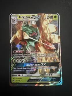 POKEMON TCG DECIDUEYE GX 12/149 S&M BASE SET ULTRA RARE!! - Image 1