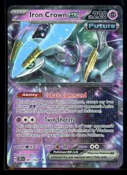 2024 Scarlet & Violet Temporal Forces Iron Crown ex Double Rare #81 - Image 1