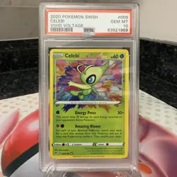 2020 Pokemon Celebi Vivid Voltage Holo PSA 10 Gem Mint - Image 1