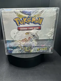 POKEMON TCG SWORD & SHIELD BRILLIANT STARS SEALED BOOSTER BOX W/CASE - Image 1